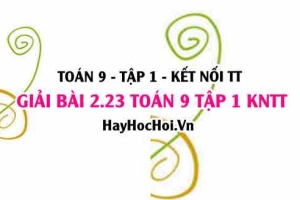 Bài 2.23 trang 42 Toán 9 tập 1 Kết nối tri thức: Tìm tham số m để phương trình có nghiệm thỏa mãn điều kiện